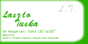 laszlo tuska business card